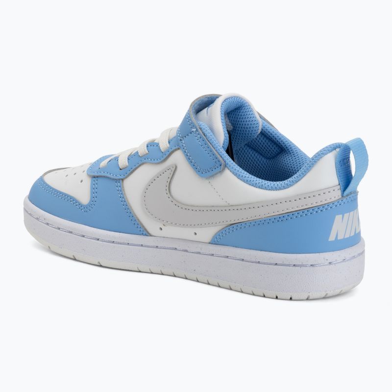 Încălțăminte pentru copii Nike Court Borough Low Recraft summit white/cobalt pulse/vast grey 3