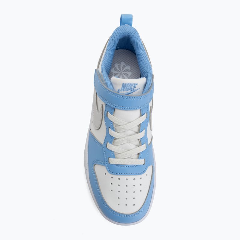 Încălțăminte pentru copii Nike Court Borough Low Recraft summit white/cobalt pulse/vast grey 5