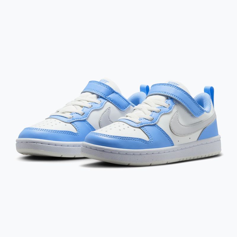 Încălțăminte pentru copii Nike Court Borough Low Recraft summit white/cobalt pulse/vast grey 3