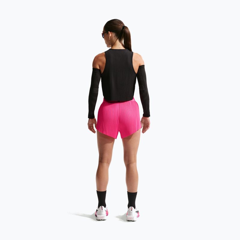 Pantaloni scurți de alergare pentru femei Nike AeroSwift Dri-Fit ADV Mid-Rise 3" hyper pink/black 3