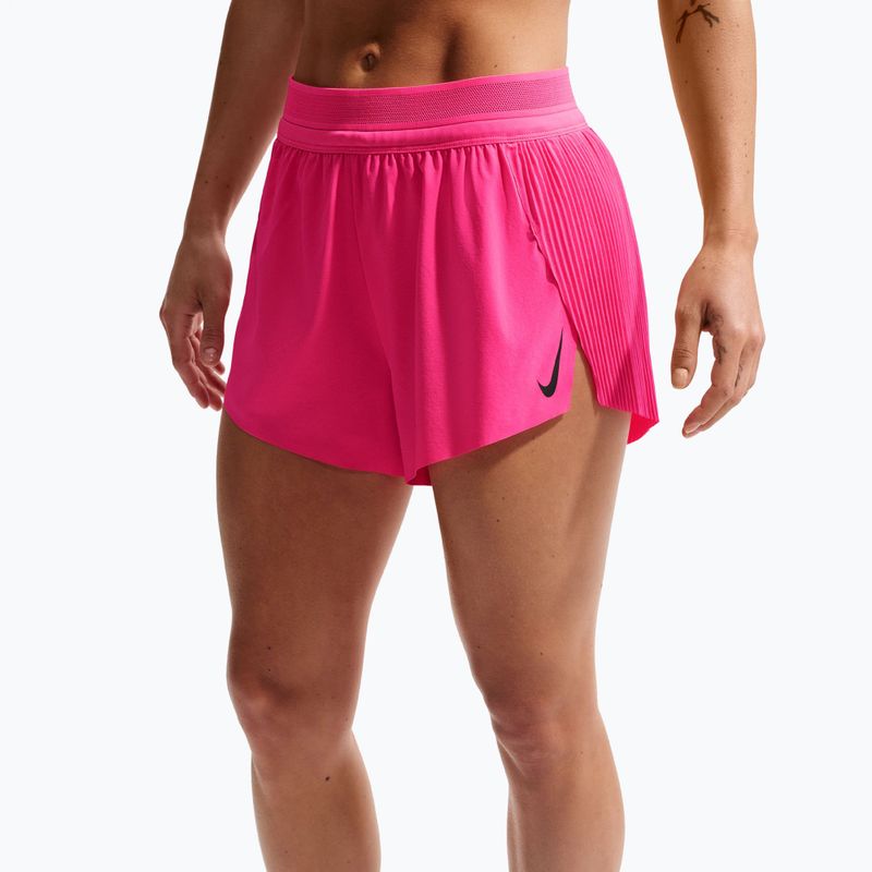 Pantaloni scurți de alergare pentru femei Nike AeroSwift Dri-Fit ADV Mid-Rise 3" hyper pink/black 5