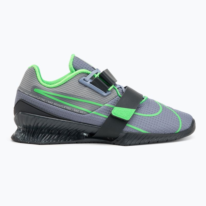 Încălțăminte pentru ridicarea greutăților Nike Romaleos 4 ashen slate/green strike/anthracite 2