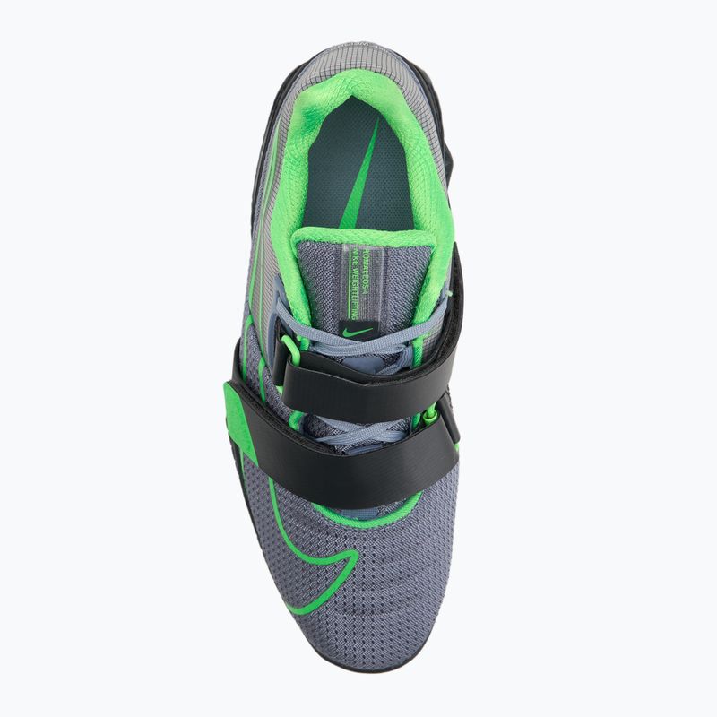 Încălțăminte pentru ridicarea greutăților Nike Romaleos 4 ashen slate/green strike/anthracite 5