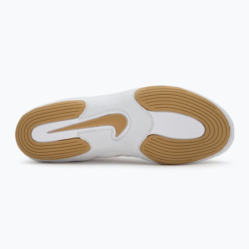 Încălțăminte de lupte Nike Inflict 4 white/metalic gold/photon dust/black 4