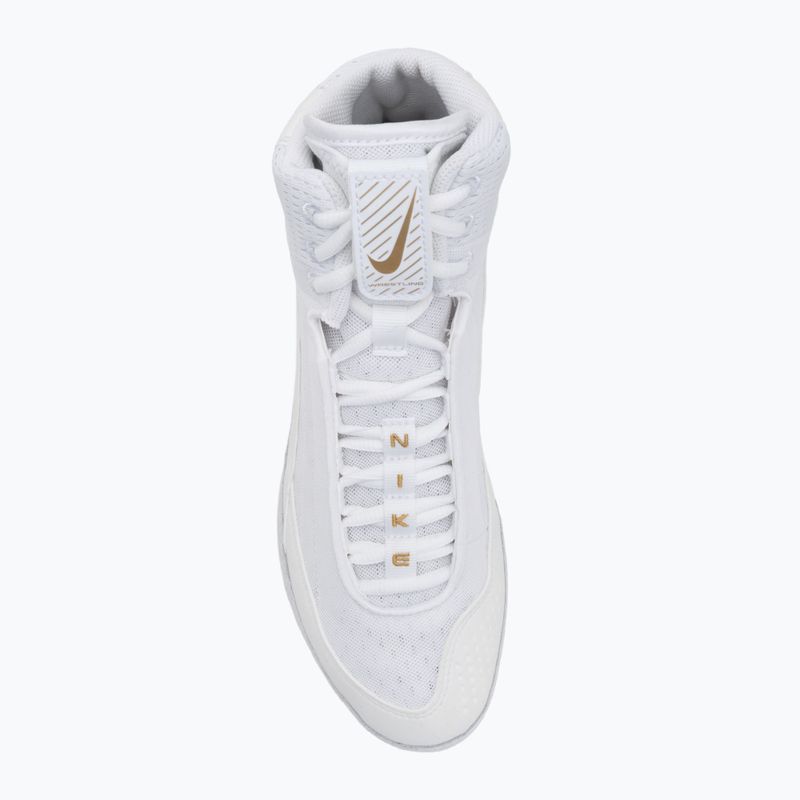 Încălțăminte de lupte Nike Inflict 4 white/metalic gold/photon dust/black 5