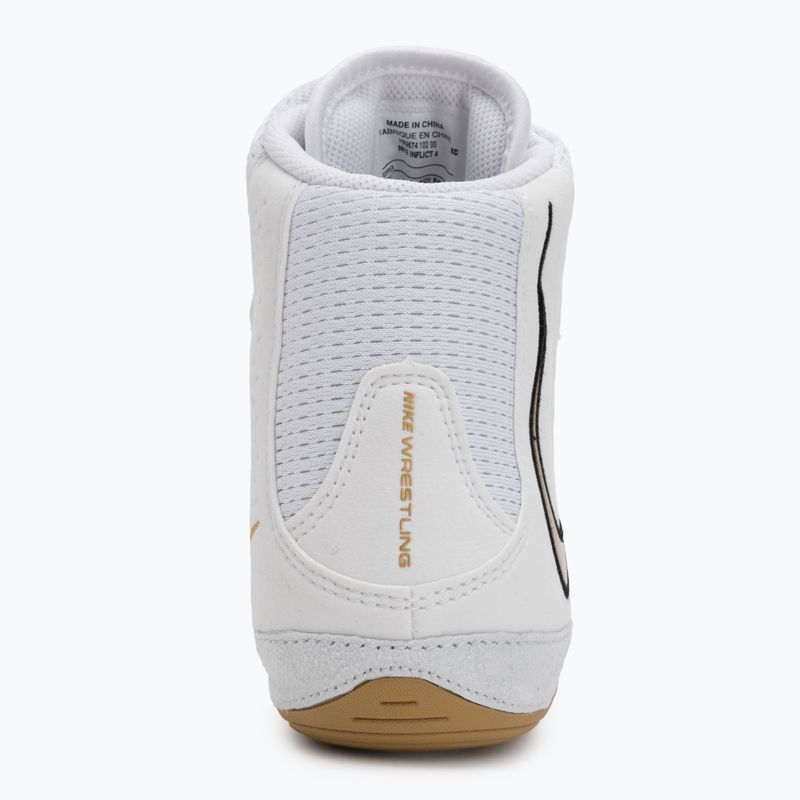 Încălțăminte de lupte Nike Inflict 4 white/metalic gold/photon dust/black 6