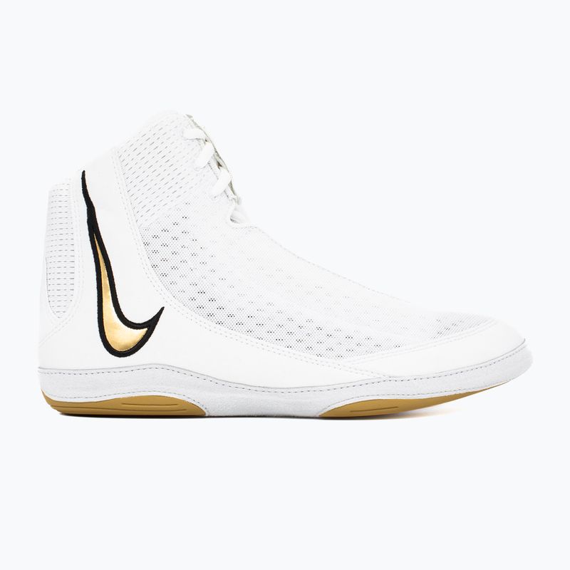 Încălțăminte de lupte Nike Inflict 4 white/metalic gold/photon dust/black
