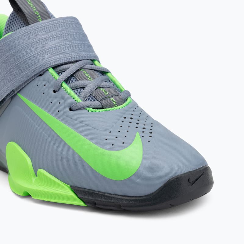 Încălțăminte pentru ridicarea greutăților Nike Savaleos ashen slate/green strike/anthracite 7