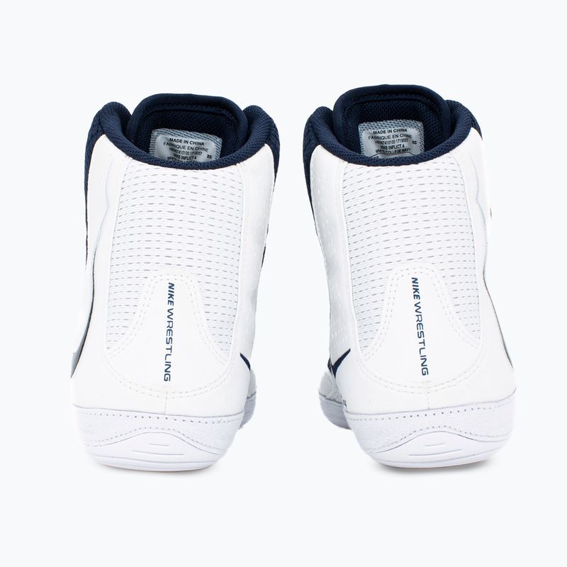 Încălțăminte de wrestling Nike Inflict 4 white/college navy 4