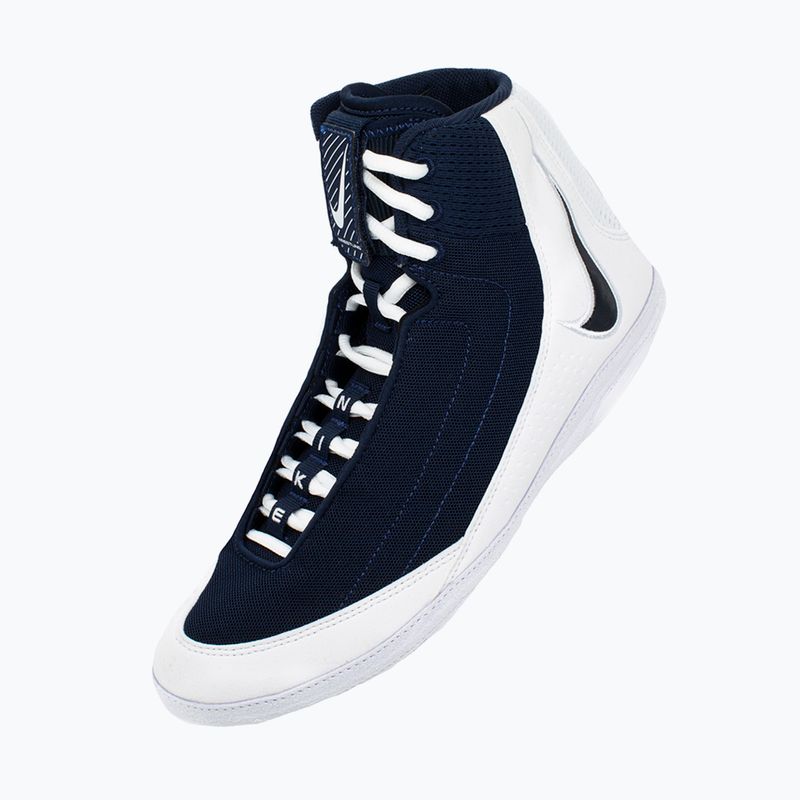 Încălțăminte de wrestling Nike Inflict 4 white/college navy 7