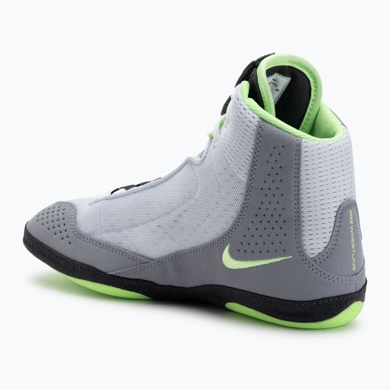 Încălțăminte de lupte Nike Inflict 4 football grey/lime blast/anthracite/white 3