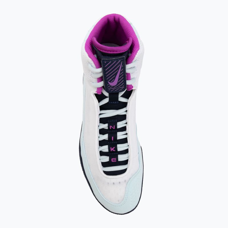 Încălțăminte de lupte Nike Inflict 4 white/hyper violet/glacier blue/obsidian 5