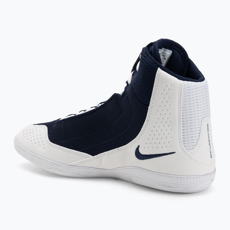 Încălțăminte de wrestling Nike Inflict 4 white/college navy 3