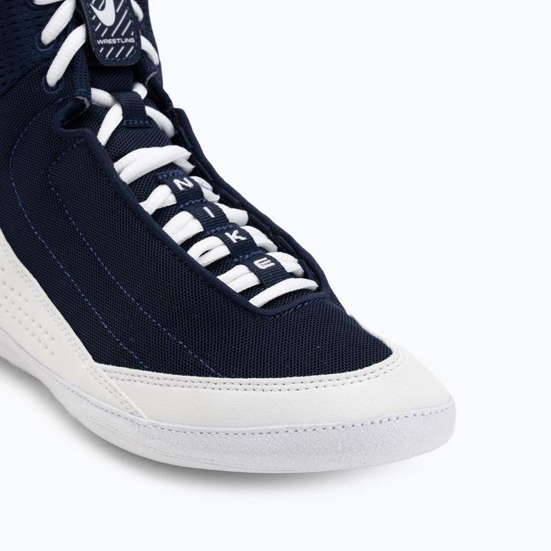 Încălțăminte de wrestling Nike Inflict 4 white/college navy 7