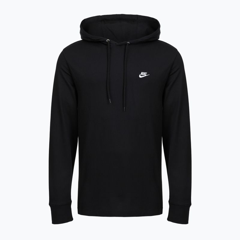 Bluză pentru bărbați Nike Sportswear Club Knit Pullover Hoodie black/black/white 4