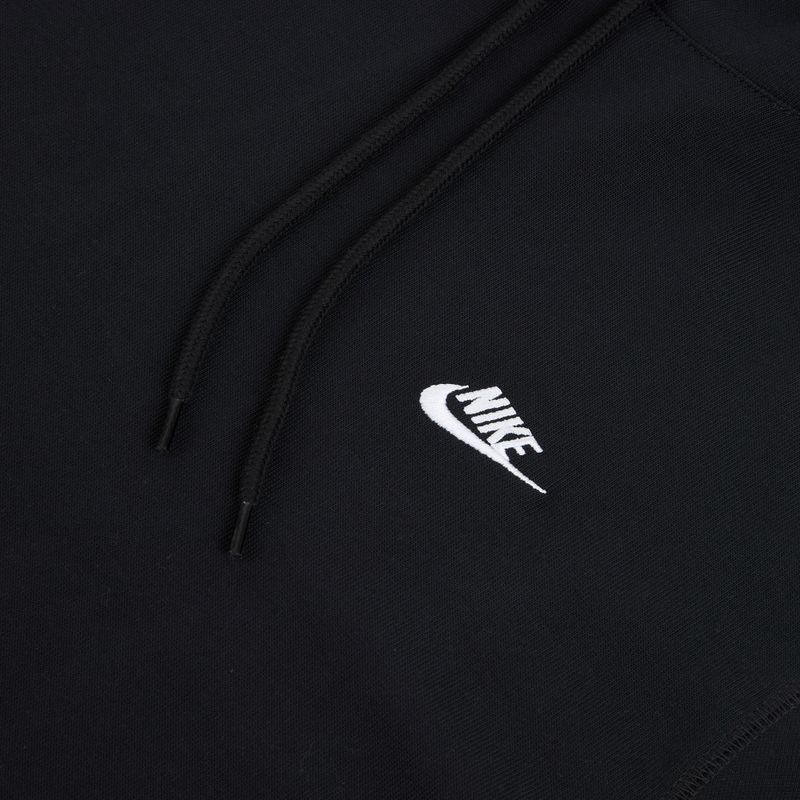 Bluză pentru bărbați Nike Sportswear Club Knit Pullover Hoodie black/black/white 6