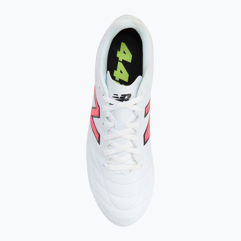 Încălțăminte de fotbal pentru bărbați New Balance 442's Academy V2 FG white/lime 5