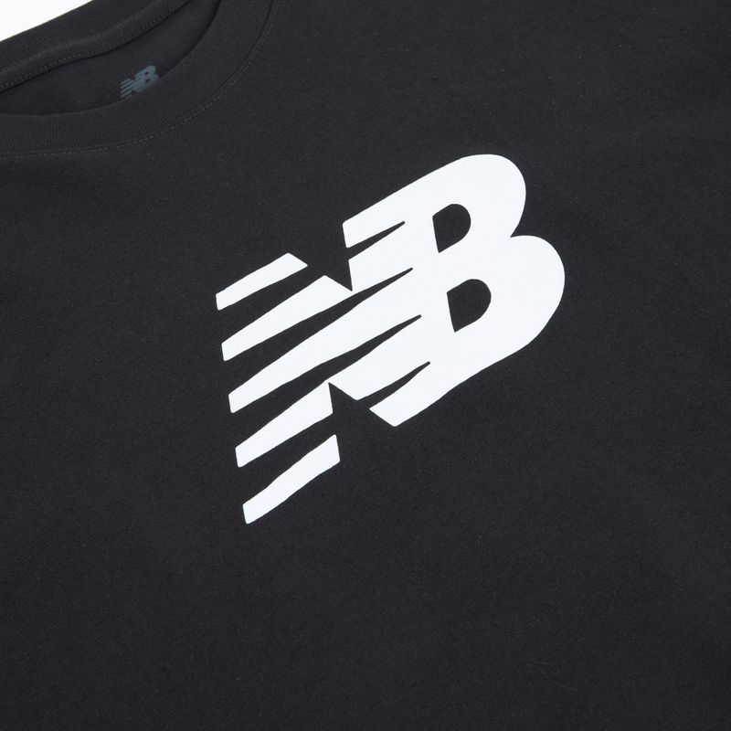 Tricou pentru femei New Balance Sport Jersey Relaxed Logo black/white 3