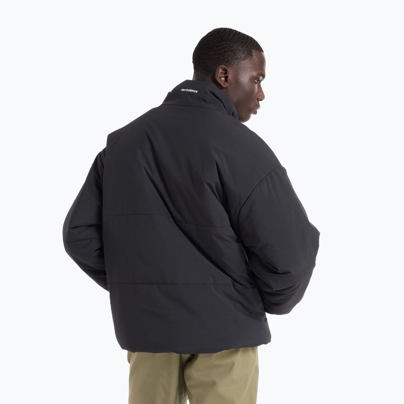 Geacă izolată pentru bărbați New Balance Hoops Puffer black 2