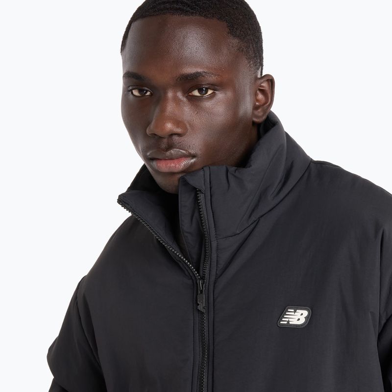 Geacă izolată pentru bărbați New Balance Hoops Puffer black 4