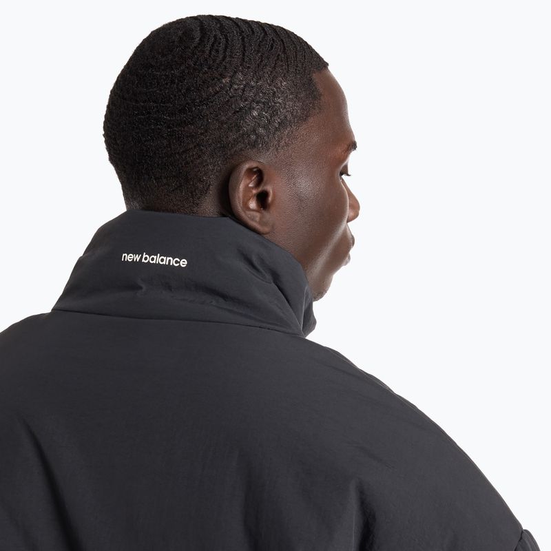 Geacă izolată pentru bărbați New Balance Hoops Puffer black 5