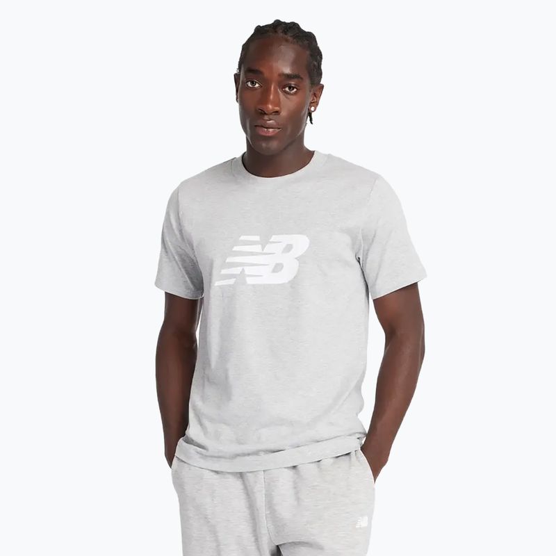 Tricou pentru bărbați  New Balance Graphic V Flying athletic grey