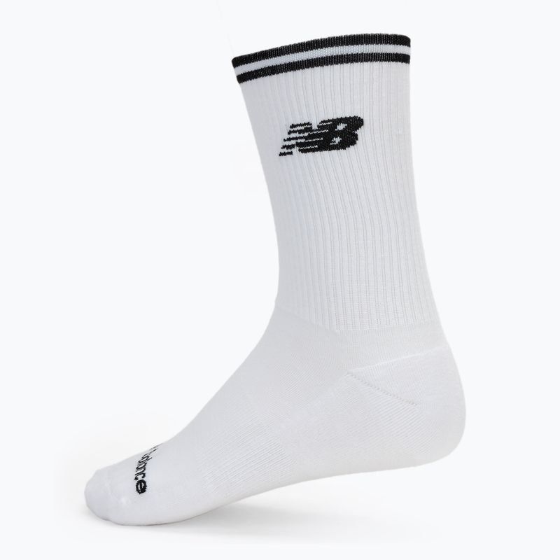 Șosete New Balance Running Stripe Midcalf 2 perechi black/white 2