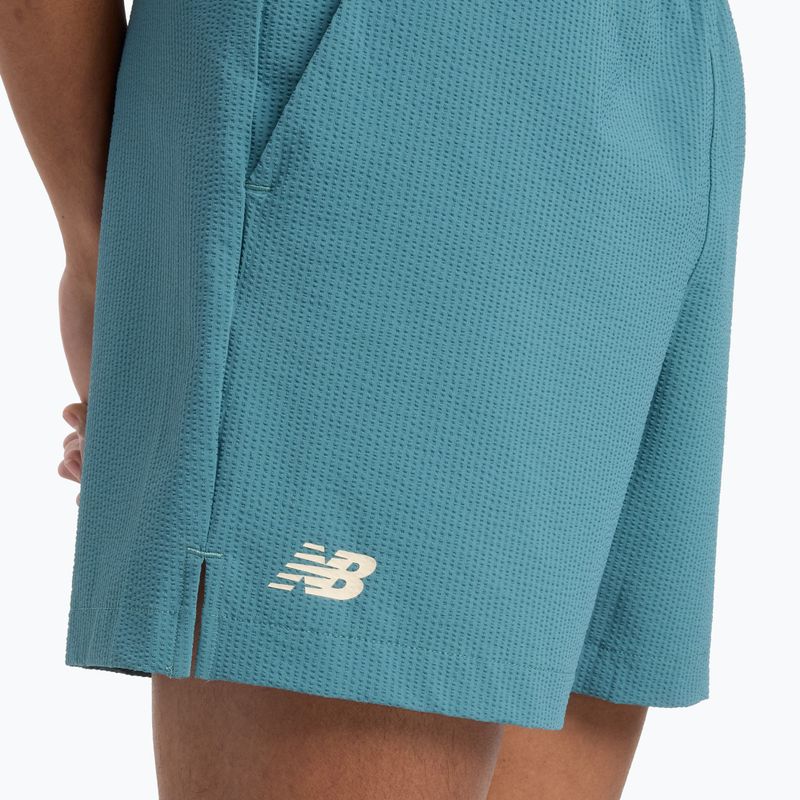 Bărbați New Balance Tournament Seersucker scurt noi pantaloni scurți de tenis spruc 7