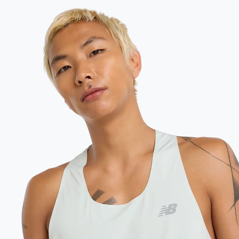 Bărbați New Balance Race Day Tank top de alergare clayash 4
