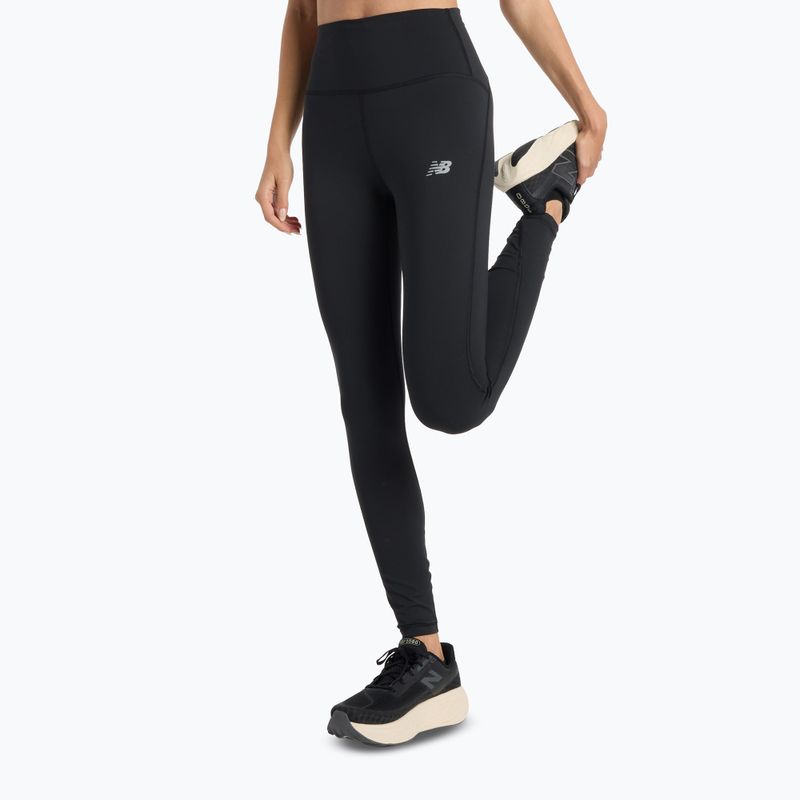 Jambiere de alergare pentru femei New Balance Harmony High Rise negru 5