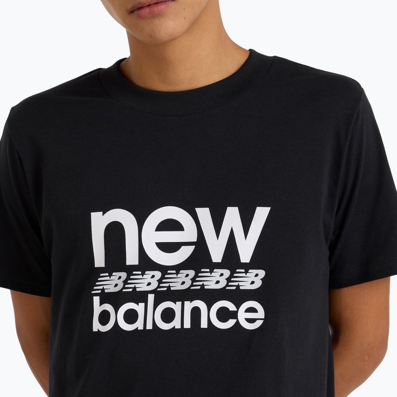 Tricou negru New Balance Sport Graphic pentru bărbați 4