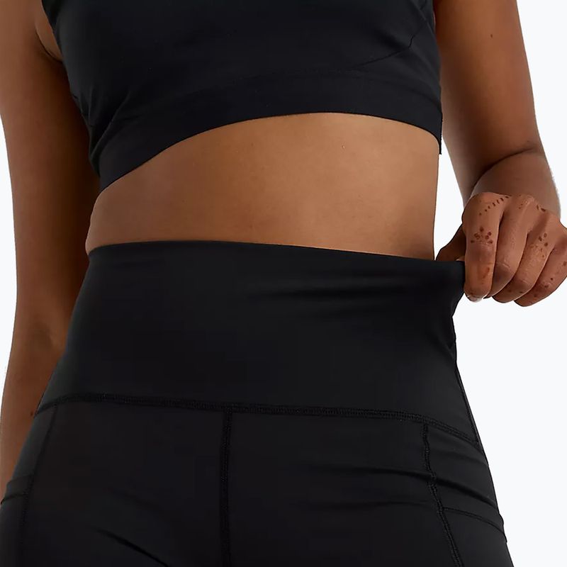 Pantaloni scurți de alergare New Balance Sleek Pocket High Rise negri 6