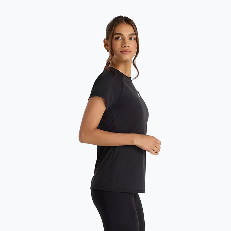 Femeii New Balance Seasonal Jacquard negru T-shirt 3