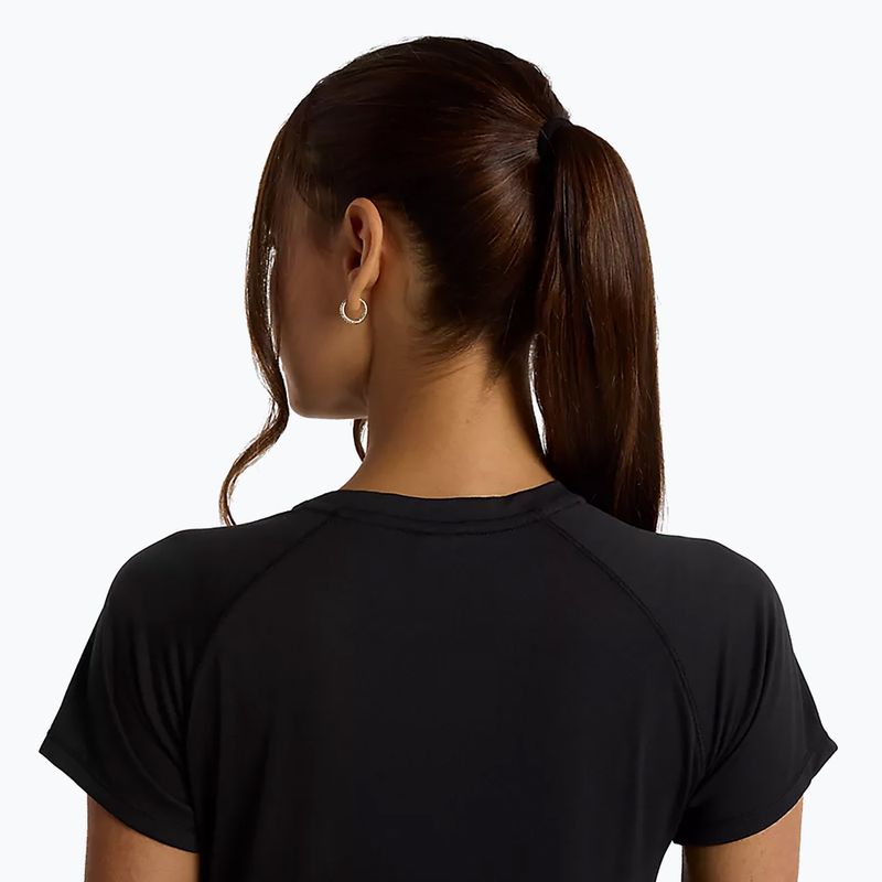 Femeii New Balance Seasonal Jacquard negru T-shirt 5