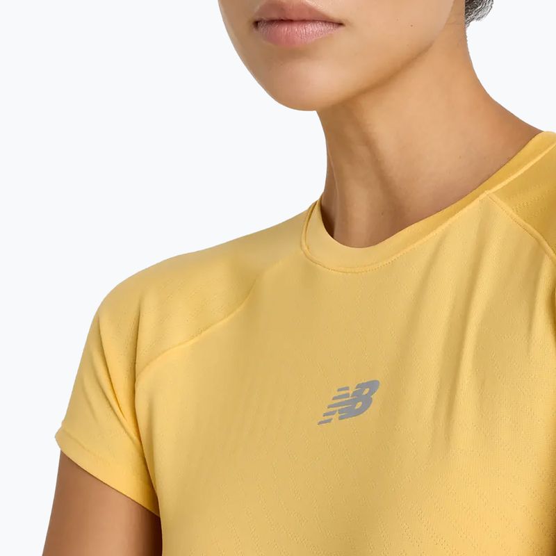Femei New Balance Seasonal Jacquard clementine tricou 4