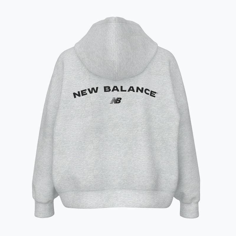 Femeii New Balance Reimagine Fleece Hoodie ashheath 2