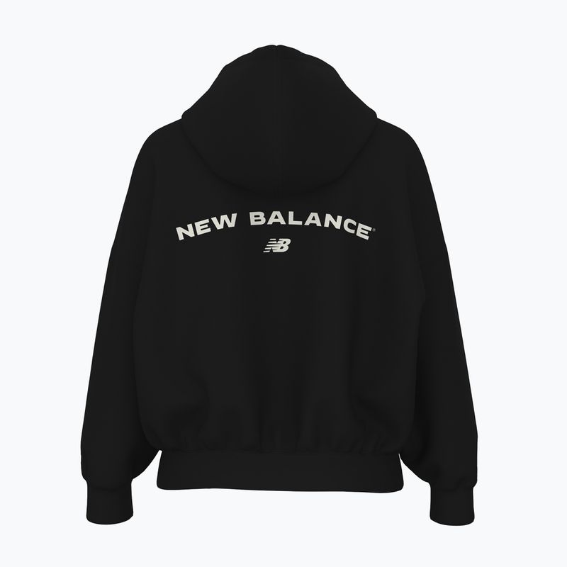 Femeii New Balance Reimagine Fleece Hoodie negru 2