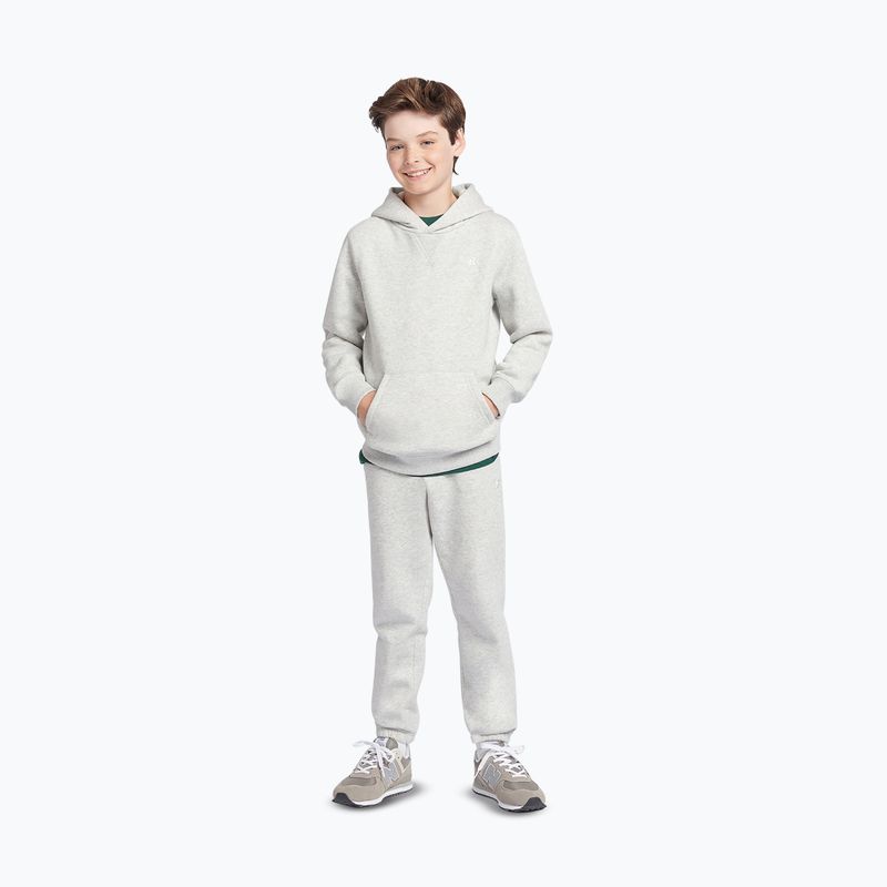 Bluză pentru copii New Balance Brush Back Small Logo Hoodie ash heather 2