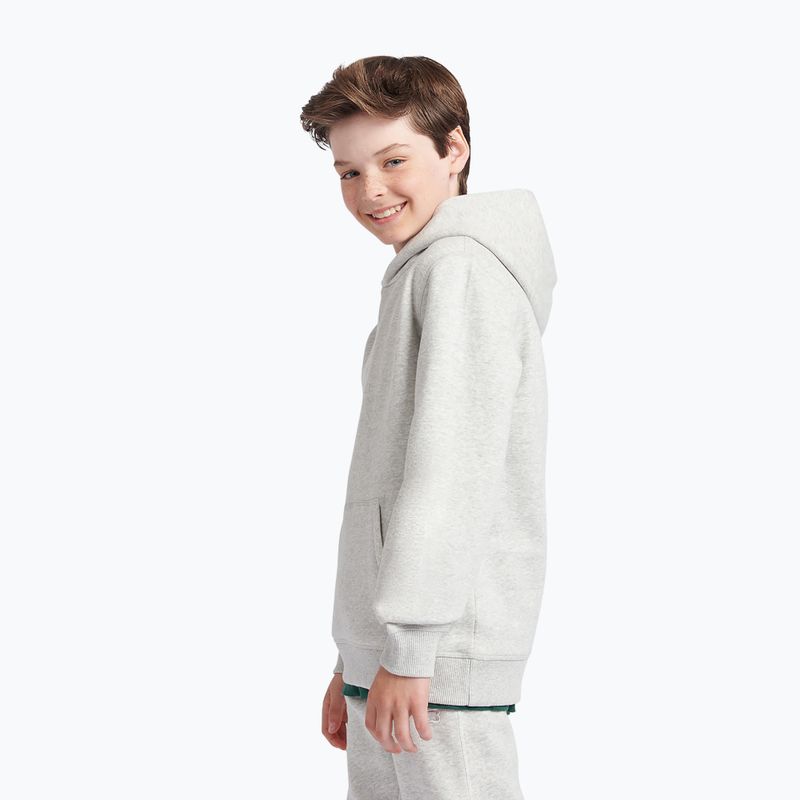 Bluză pentru copii New Balance Brush Back Small Logo Hoodie ash heather 4