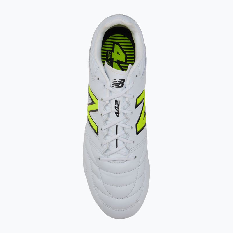 Încălțăminte de fotbal pentru bărbați New Balance 442 Pro V2 FG white 5