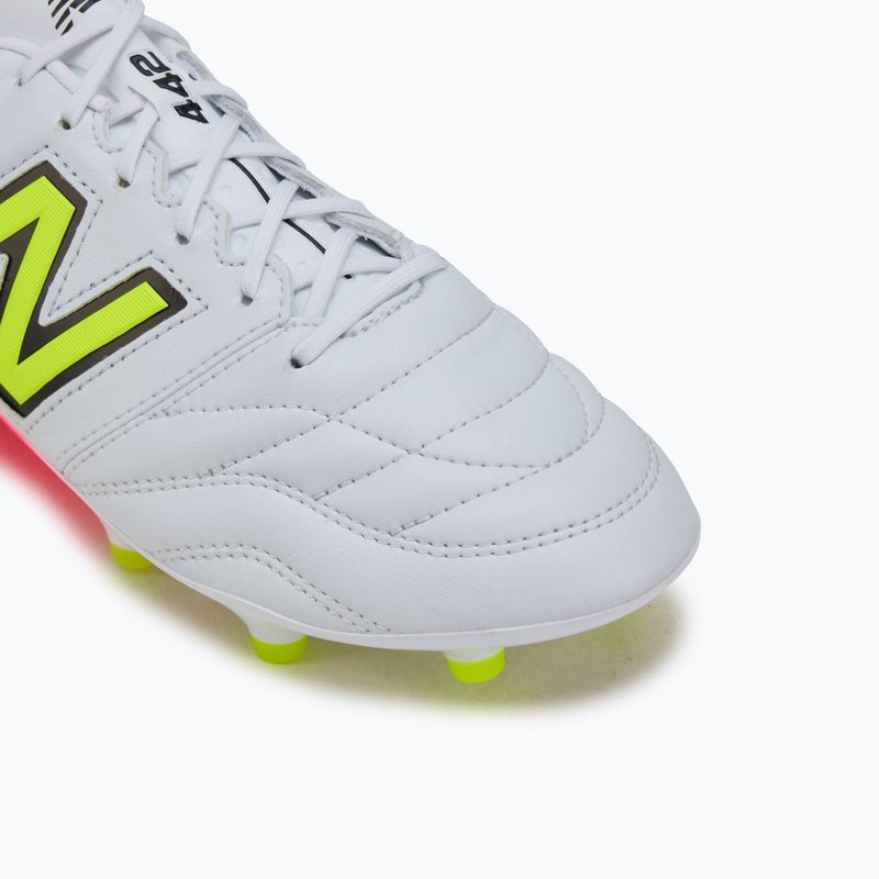 Încălțăminte de fotbal pentru bărbați New Balance 442 Pro V2 FG white 7