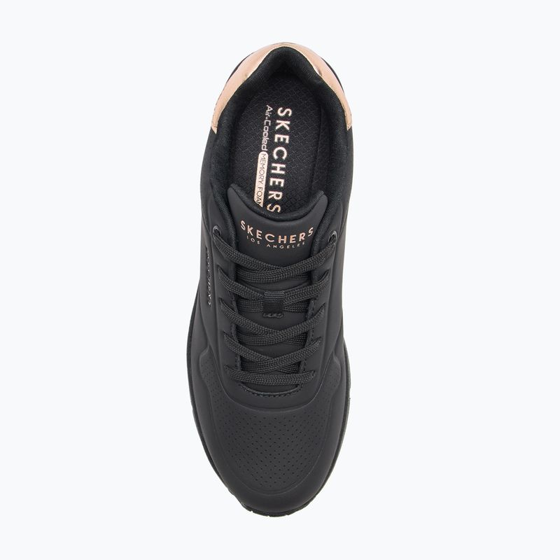 Încălțăminte pentru femei SKECHERS Uno Wedge Hi Steps black/rose gold 5