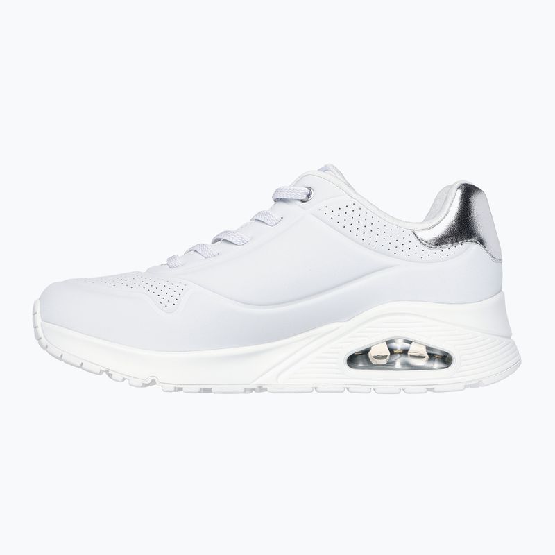 Încălțăminte pentru femei SKECHERS Uno Shimmer Away white/silver 10