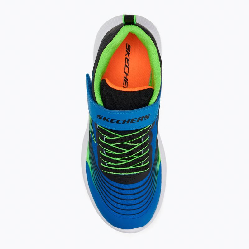 Încălțăminte pentru copii Skechers Microspec Advance albastru/lămâie 5