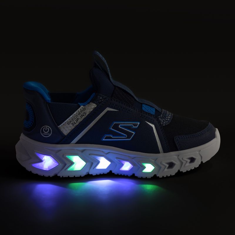 Încălțăminte pentru copii SKECHERS Slip-Ins Hypno-Flash 2.0 navy/black 8