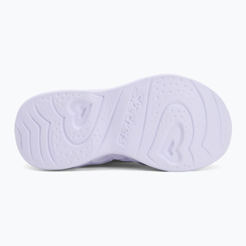 Încălțăminte pentru copii SKECHERS Heart Lights Retro Hearts navy leather/multi trim 4