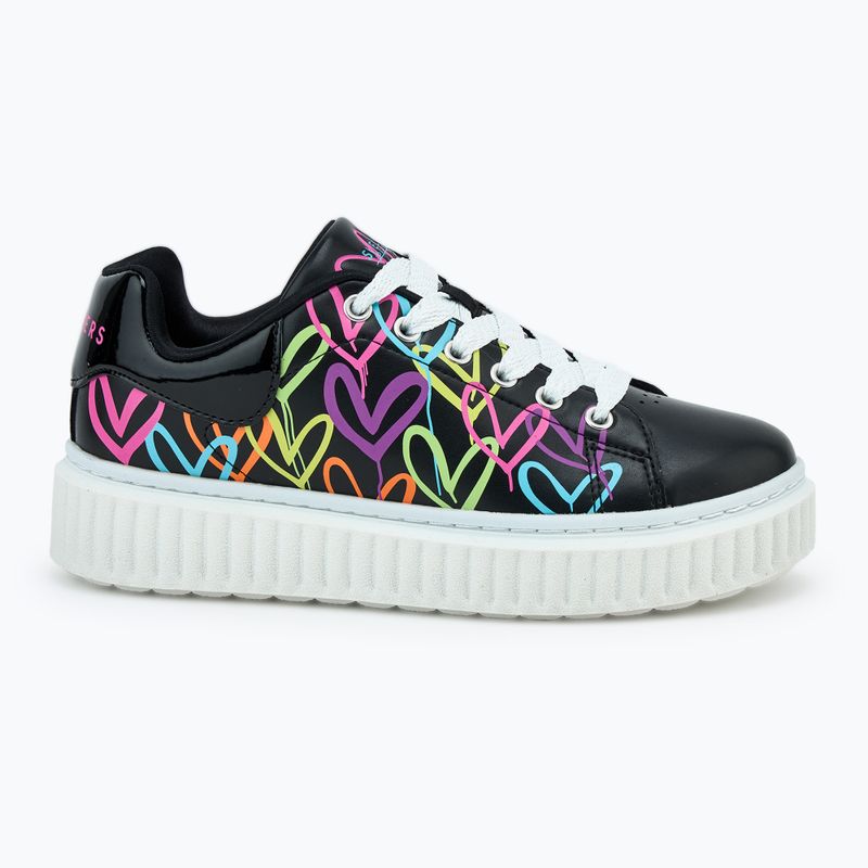 Încălțăminte pentru copii SKECHERS Hi Ridge Heart Takeover black/multicolor 2