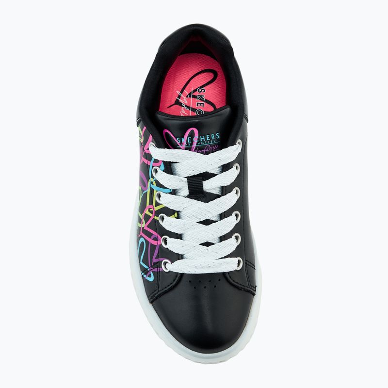 Încălțăminte pentru copii SKECHERS Hi Ridge Heart Takeover black/multicolor