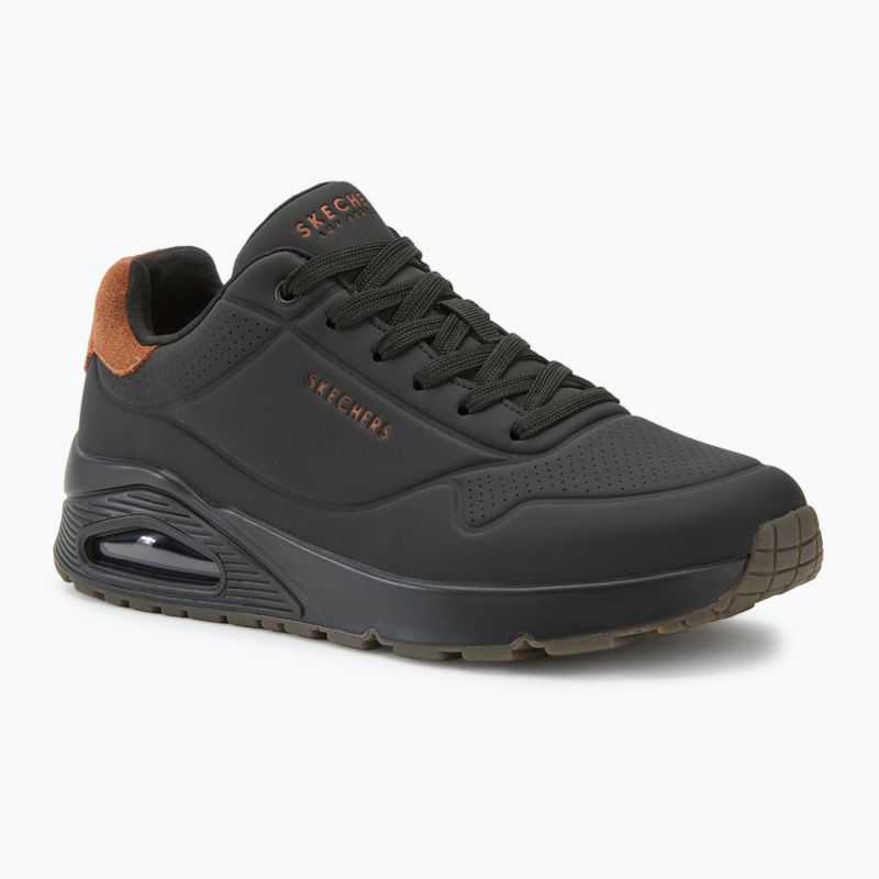 Încălțăminte pentru bărbați SKECHERS Uno Suited On Air black/chestnut