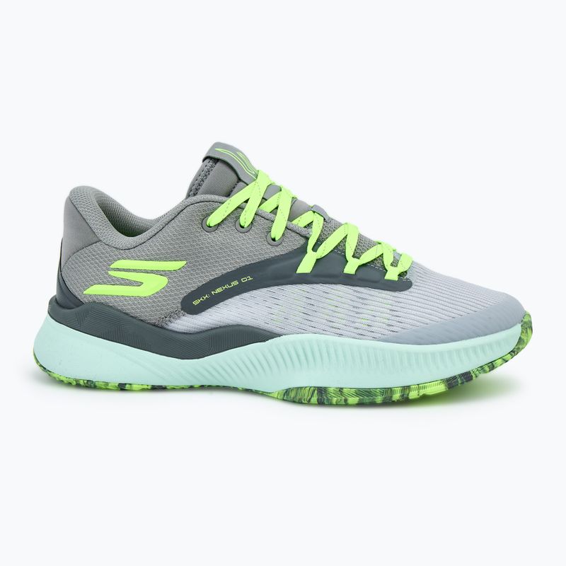 Încălțăminte de bachet pentru bărbați SKECHERS SKX Nexus charcoal/green 2